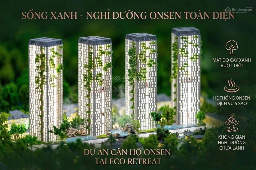 Căn hộ khoán nóng onsen đầu tiên tại eco retreat  nhận booking sớm ưu tiên chọn căn 50tr/bk