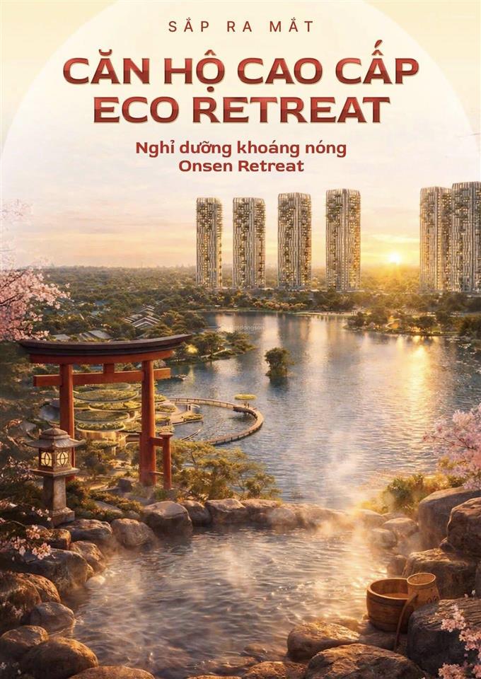 Căn hộ khoán nóng onsen đầu tiên tại eco retreat  nhận booking sớm ưu tiên chọn căn 50tr/bk