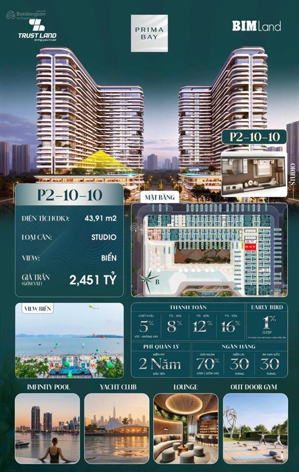Studio view biển prima bay tấm vé sở hữu bất động sản ven biển hạ long