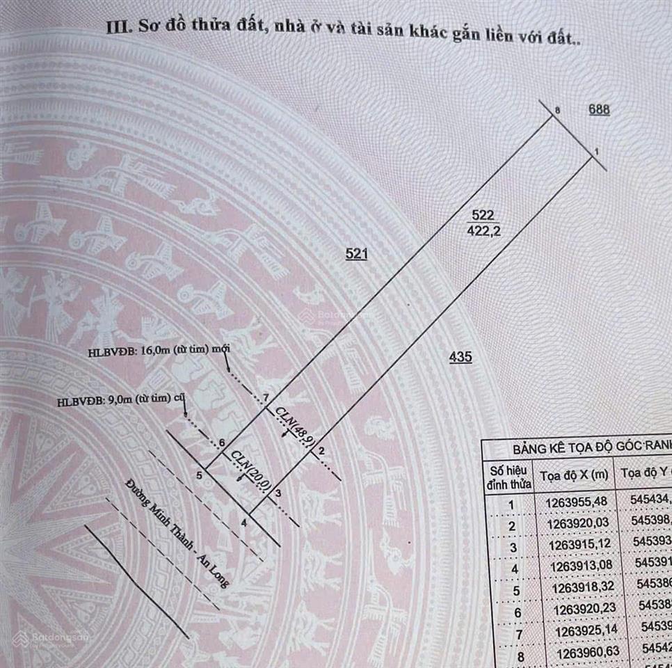 Dãy nhà trọ 7 phòng có sẵn sổ sang tên liền nằm sát bên khu công nghiệp becamex chơn thành. 422m2