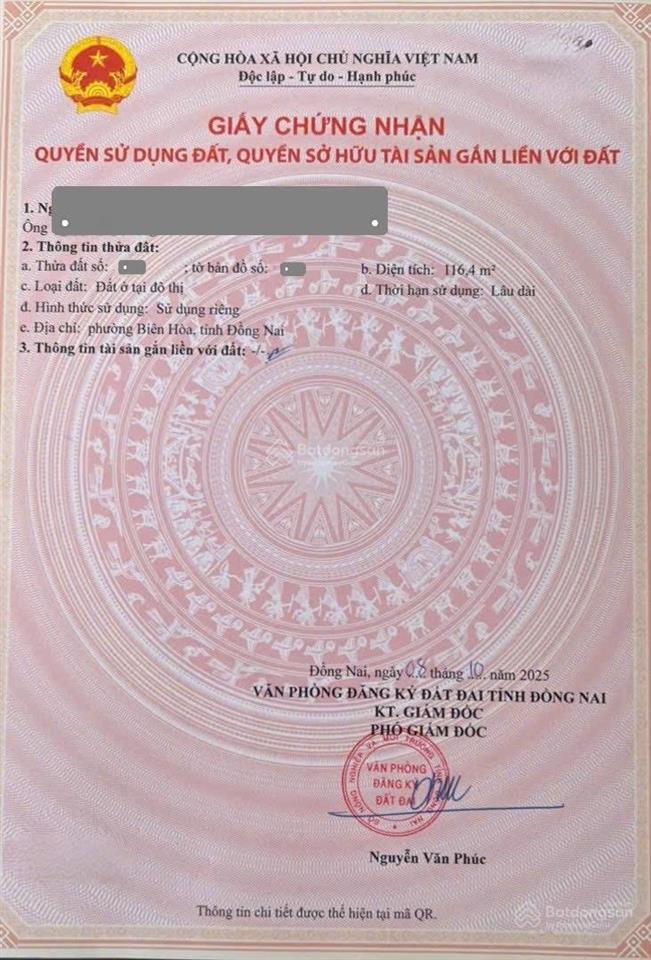 Bán nhà hoàn công chuẩn xây mới 2 tầng 116m2 nở hậu ngay chợ hoá an, p. biên hoà, giá 4,1 tỷ