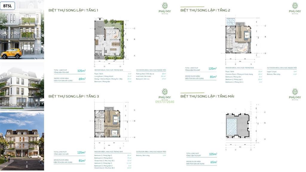 Nhà phố 4 tầng chuẩn resort  230m² sử dụng  sổ sẵn từng lô 4,4 tỷ, thanh toán nhẹ 4 năm