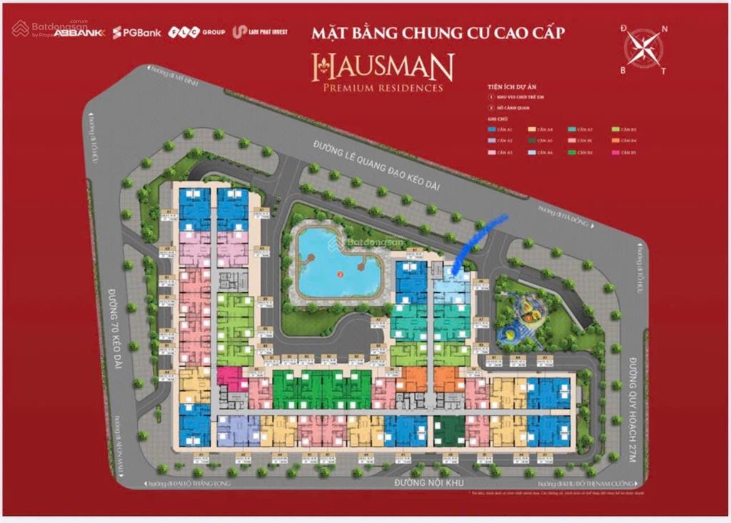 Bán căn góc tầng trung 107,3m2 3pn dự án hausman premium residences đại mỗ.  093013310