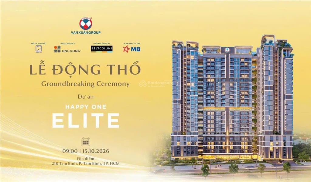 Happy one elite vạn xuân, đường tam bình, thủ đức chuẩn bị ra mắt,  ngay phòng kinh doanh