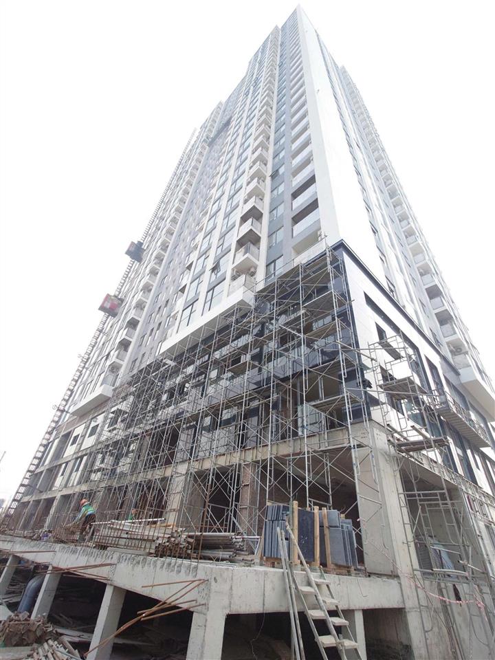 Bluegem tower pháp vân căn 3pn tầng trung, giá 67,74tr/m2 nhận nhà ở luôn, xem nhà thực tế tầng 5