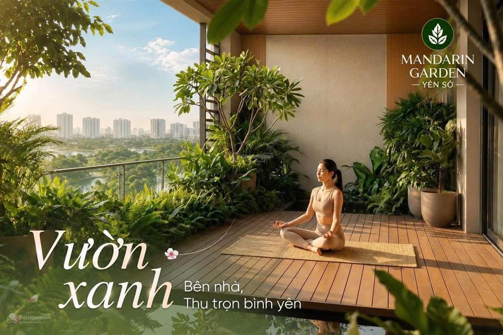 Mở bán đợt đầu manradin garden yên sở, giá tốt thị trường cùng phân khúc, cạnh cv yên sở