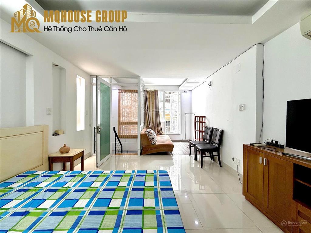 Căn hộ 1 trệt + 1 lửng 2wc 60m2, ban công, máy giặt riêng, khu cư xá đô thành, bàn cờ quận 3