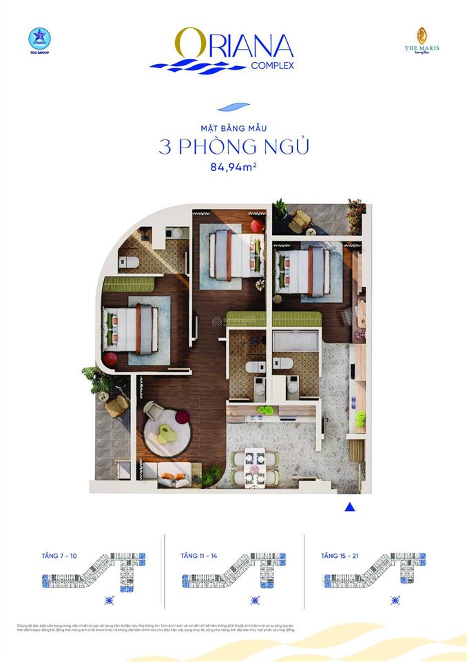 Bán căn hộ biển oriana the maris  giá chỉ 2,85 tỷ, đặt cọc 50 triệu, 18 tháng sau mới thanh toán