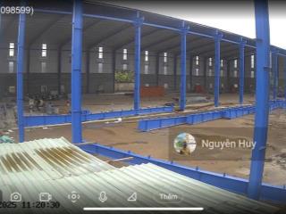 Cho thuê kho, nhà xưởng ở hướng thọ phú, tân an, long an, dt khuôn viên 12000m2 xưởng 8000m2