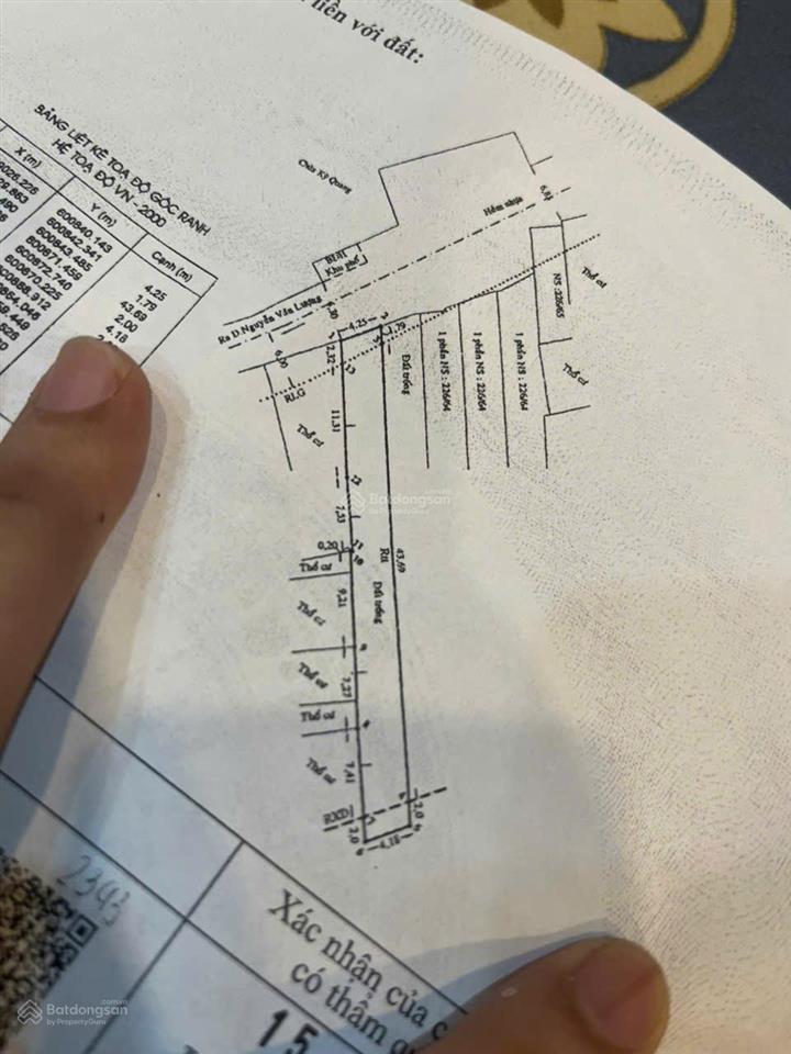 Bán nhà cấp 4 hẻm 8m nguyễn văn lượng 4,2x47m, cn 194m2, giá 12 tỷ còn bớt