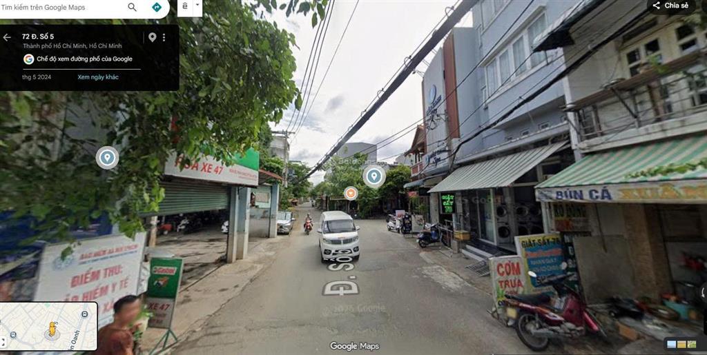 Bán nhà mặt tiền đường số 5, p17 gò vấp nhà 1 trệt 1 lầu cn 51,2m2, đường rộng 10m, giá 6 tỷ 5 tl