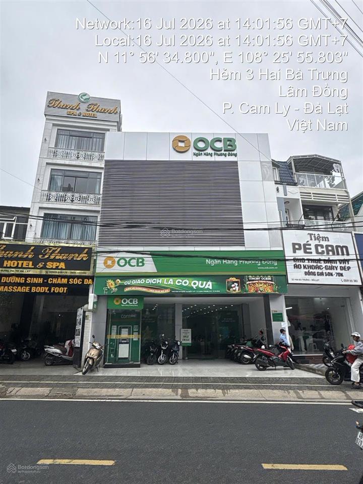 Bán nhà 2 mặt tiền trung tâm đà lạt 312m² đang cho ocb thuê 100 triệu/tháng, 100 tỷ