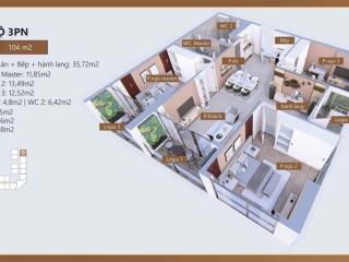 Bán căn hộ chung cư iconia lakeside, 115 triệu / m2, 104 m2, giá tốt tại đường tố hữu