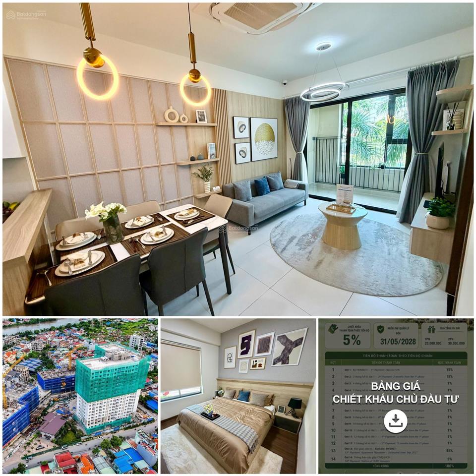 Chiết khấu 22% căn 2pn 61m2  giá chỉ còn 1,8 tỷ