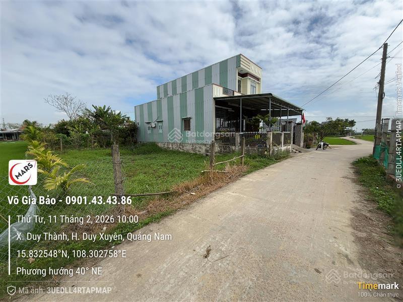 Đất chính chủ chưa qua đầu tư thôn vân quật, duy thành, duy xuyên.