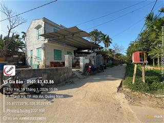 Bán đất 2 mặt đường bê tông k37 duy tân, thanh hà, hội an.