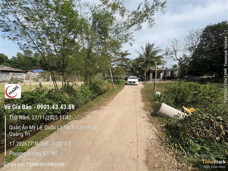 Chính chủ cần bán nhanh thửa đất thôn mốc thượng 2 hồng thủy, lệ thủy, quảng bình
