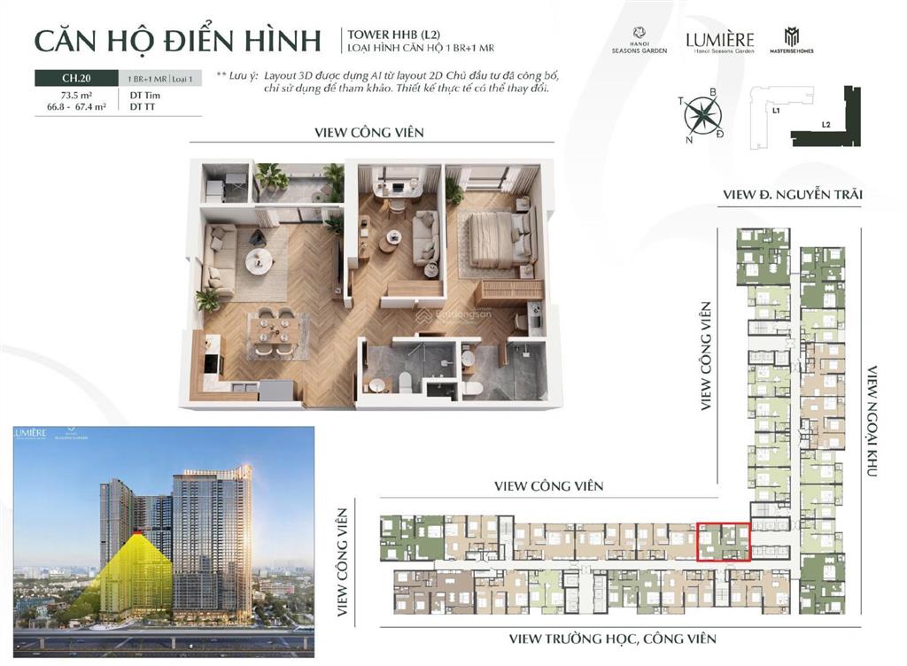 Bán nhanh 2pn 73,5m2 rẻ vô địch view nội khu chung cư masteri cao xà lá giá nhỉnh 8 tỷ