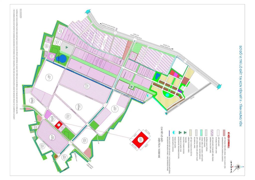 Cdt bán 10.000m² kcn yên mỹ, hưng yên  tt tam giác vàng bắc bộ, nút giao yên mỹ | giá chỉ 3.1tr/m²