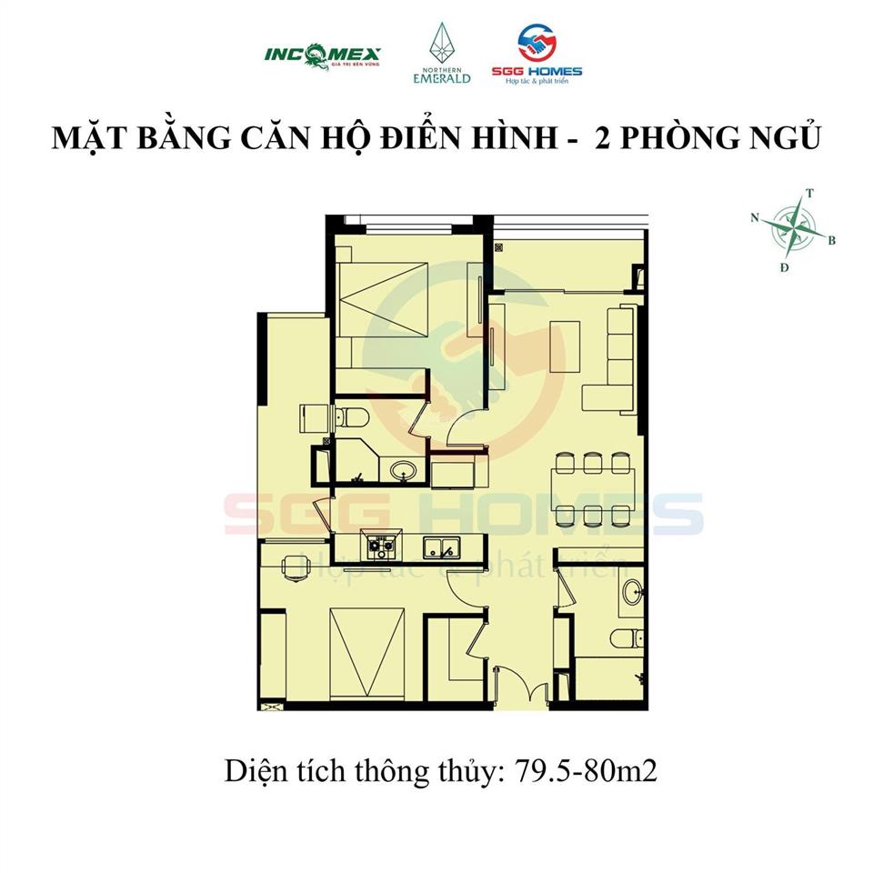 Chính chủ cần bán căn 2 pn view aeon long biên tầng cao