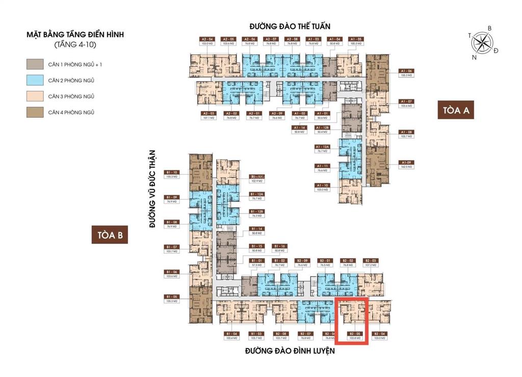 Bán cc long biên central, 103m2, 3pn, ban công đông nam