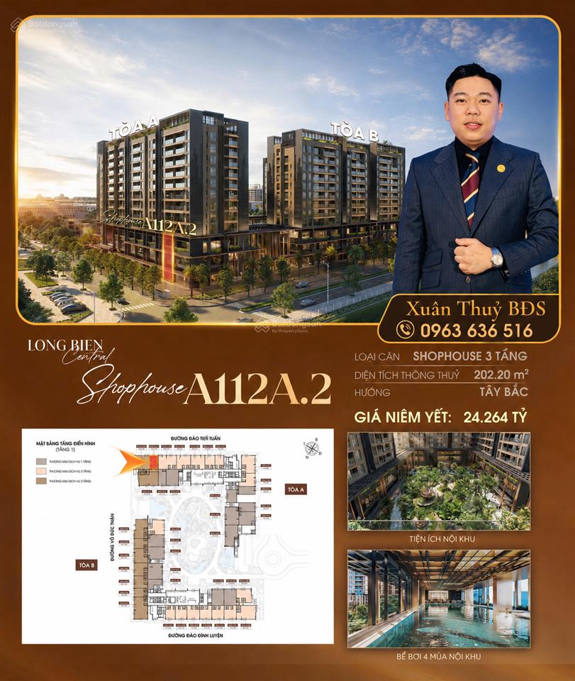 Shophouse long biên central siêu phẩm đầu tư giữa trung tâm long biên