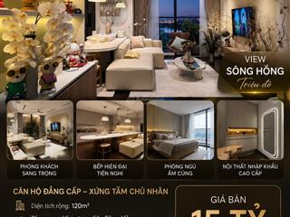 Hiếm có khó tìm 120m view sông hồng đẹp bậc nhất hc goldencity