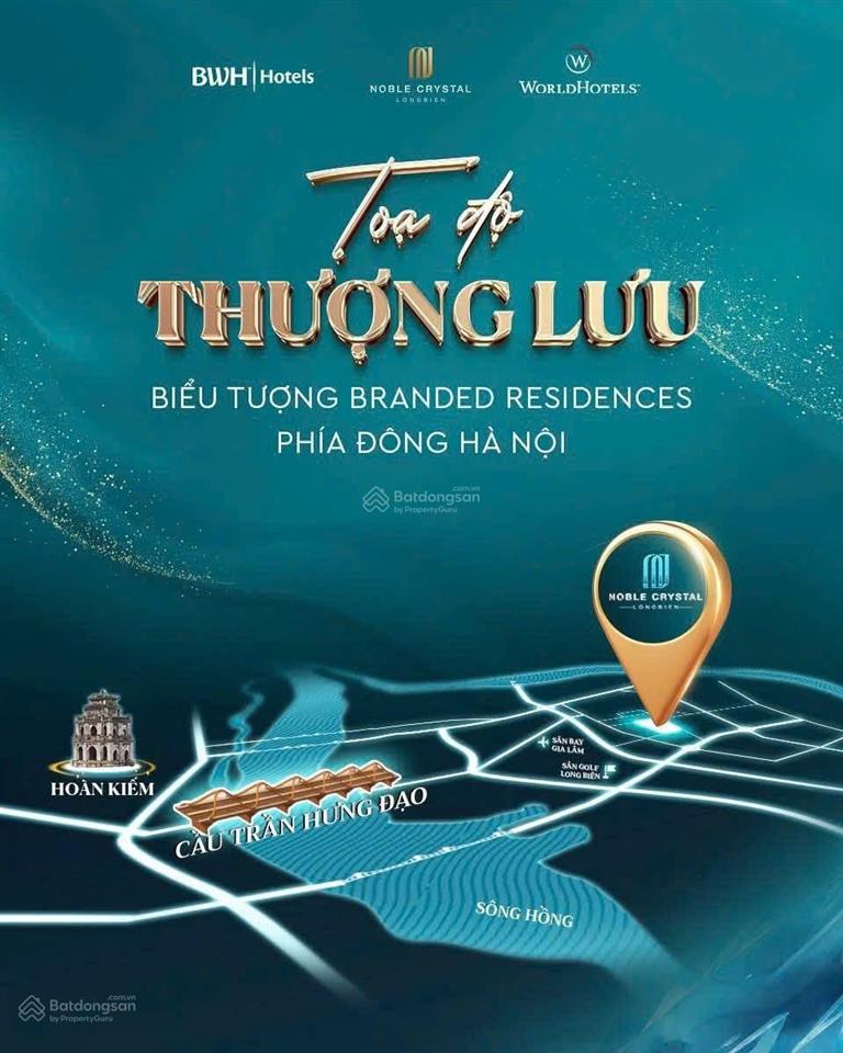 Quỹ căn 3pn hiếm hoi tại noble crystal long biên view sân golf nổi bật