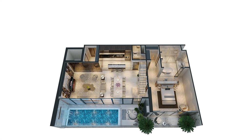 Siêu phẩm duplex 167m2 căn e2ch0602 tại noble crystal long biên, giá 26 tỷ
