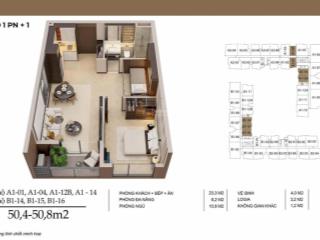 Cần bán căn hộ 1pn  51 m2 tầng cao đông nam, dự án long biên central
