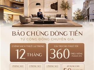 Căn hộ 1pn duy nhất ban công đn tại atera central phố nối b, cho thuê 15tr/tháng, htls 24 tháng.