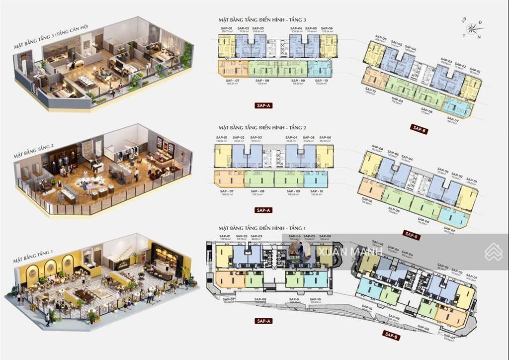 Shophouse chân đế 340m². siêu hiếm, view nội khu, thiết kế 3 tầng tại the matrix one. 0962 636 ***