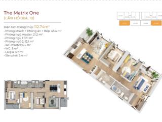 (hiếm) bán căn hộ lớn 345m2 chưa đập thông, view hồ, bcông tn, tại the matrix one, giá thoả thuận