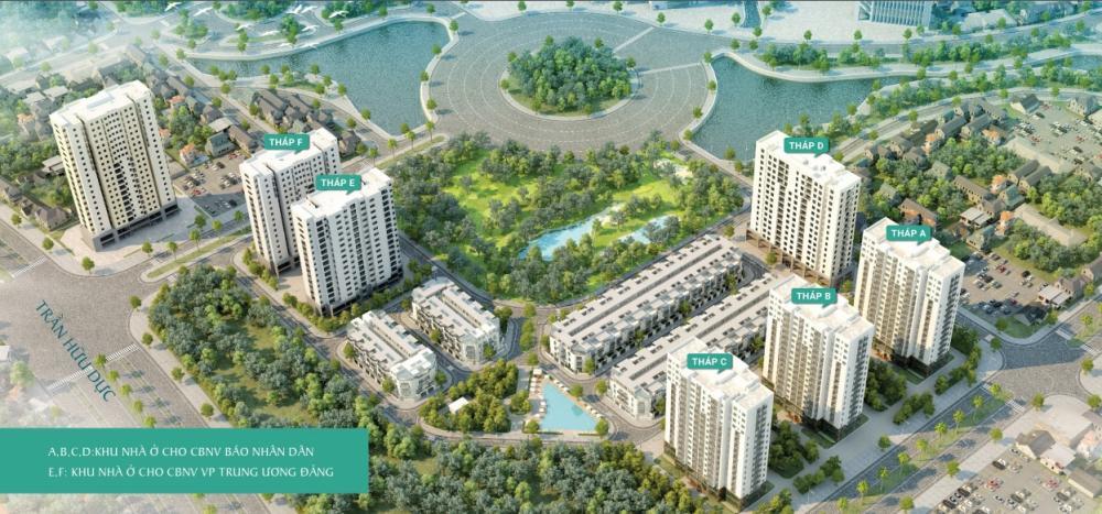 Bán căn hộ tòa báo nhân dân, xuân phương residence. 116m2, 3+1 ngủ, 2 vệ sinh, giá 7,59 tỷ