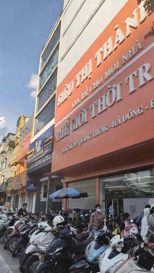 Bán nhà riêng tại phố quang trung, hà đông. kinh doanh sầm uất, thông sàn. mặt phố