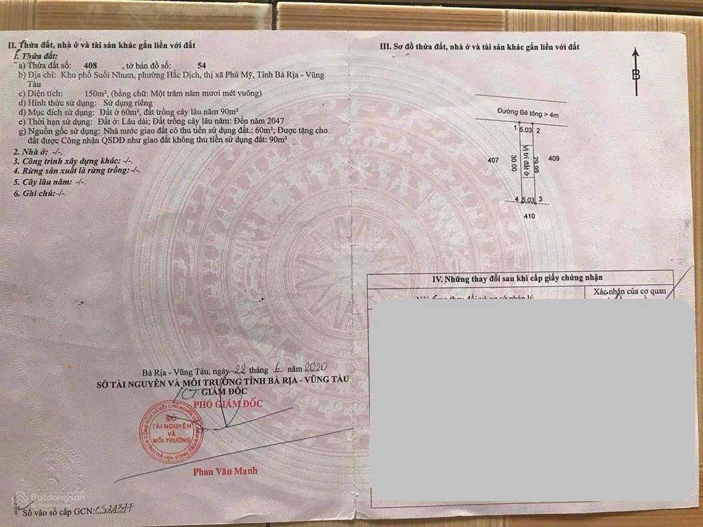 Bán đất đường bê tông suối nhum hắc dịch  giá 1,2xx tỷ