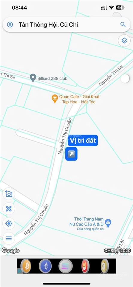 Bán lô đất 182m2 giá 1tỷ4 mặt tiền nguyễn thị chuẩn, xã tân thông hội, củ chi sổ hồng riêng