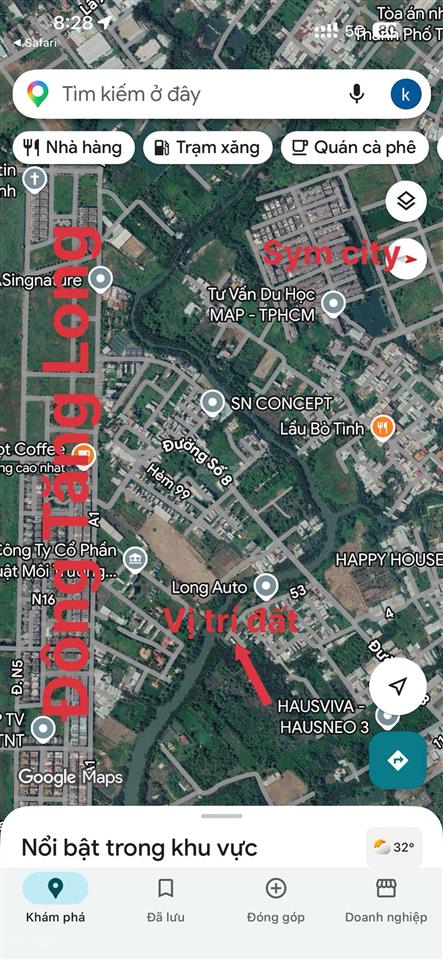 Bán lô góc 2mt mặt tiền hẻm 53 đsố 8 lò lu, p. trường thạnh, q9 view sông