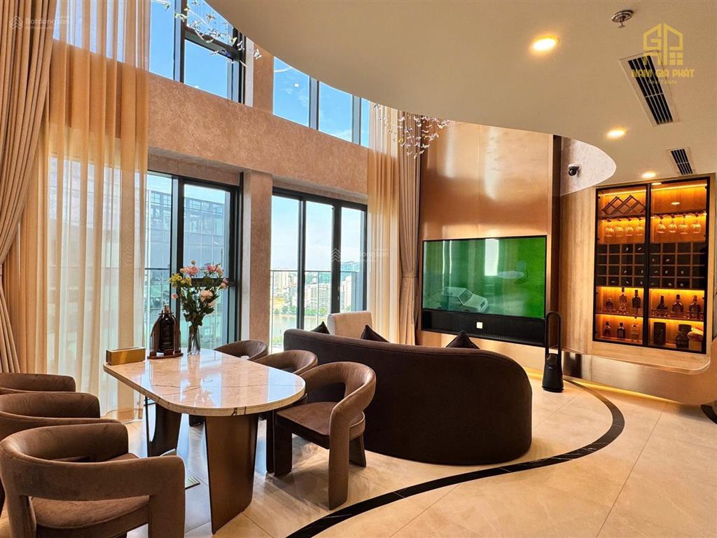 Căn hộ crest thủ thiêm trần cao 6m, 150m2 tầng 2x full nt cao cấp cực đẹp