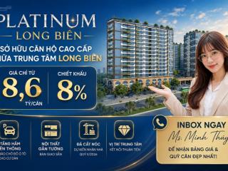Sở hữu căn hộ cao cấp giữa trung tâm long biên  giá từ 8,6 tỷ, chiết khấu 8%  quý 2/2026 nhận nhà