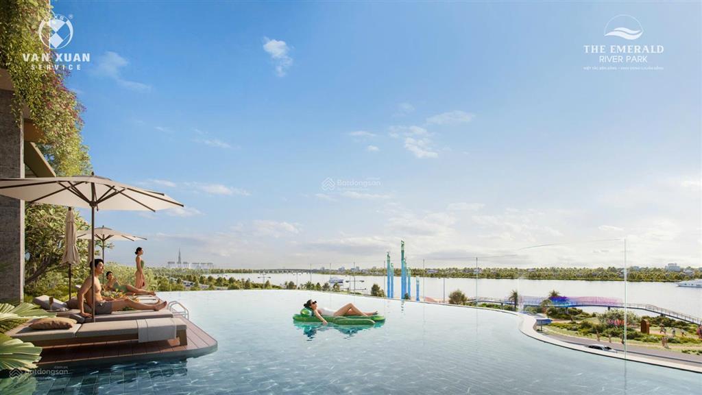 Căn hộ emerald river park  2pn2wc giá 3tỷ6 view mặt sông sài gòn tặng 5 năm phí quản lí + ck 3,5%
