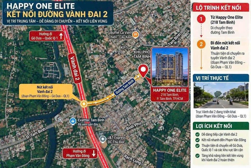 Bán căn hộ happy one elite  căn hộ cao cấp, giá chỉ từ 59,8tr/m2 tại thủ đức  booking 50 triệu