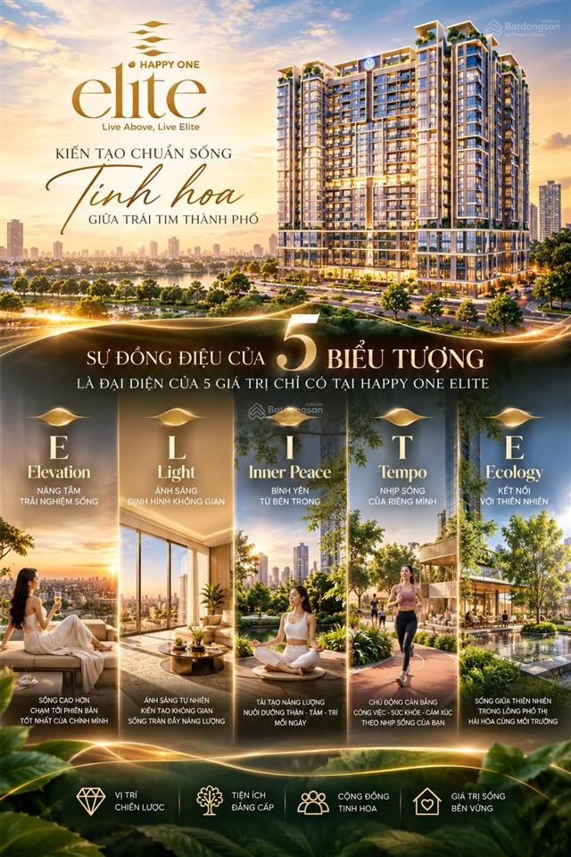 Bán căn hộ happy one elite  căn hộ cao cấp, giá chỉ từ 59,8tr/m2 tại thủ đức  booking 50 triệu