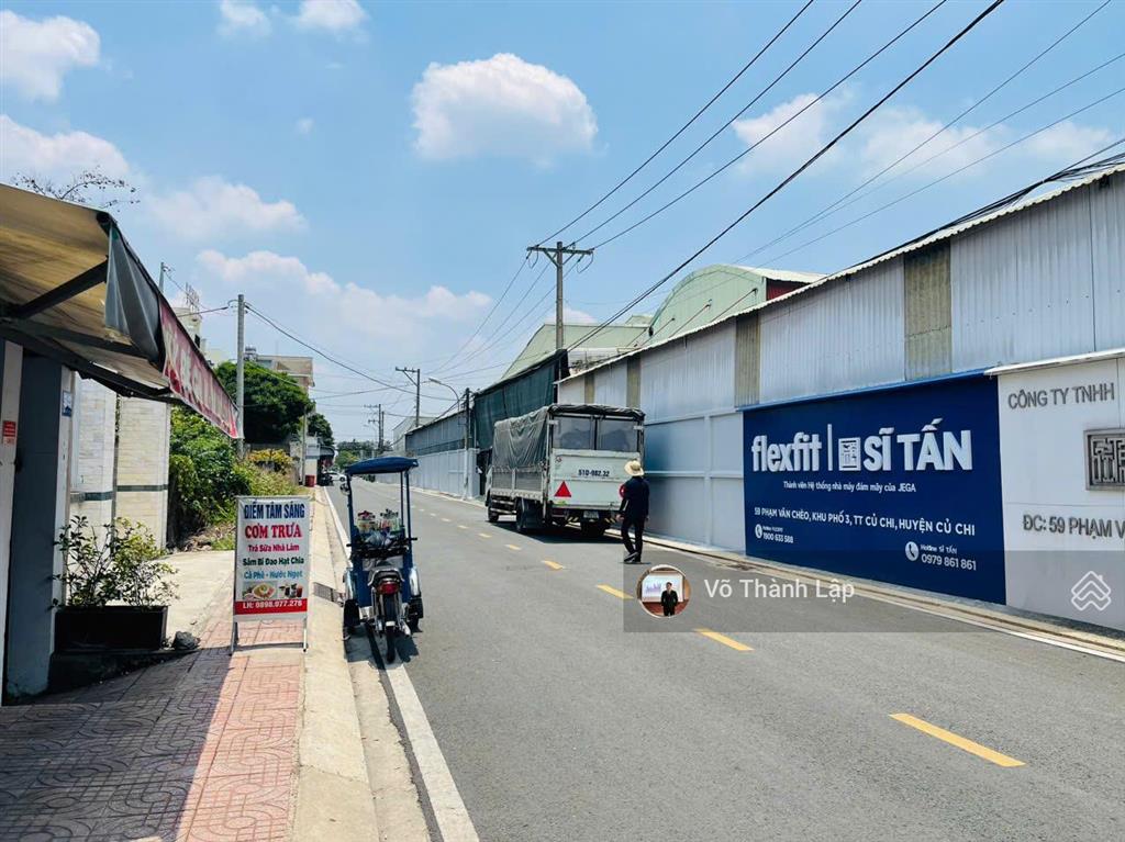 Bán đất mặt tiền phạm văn chèo  vị trí trung tâm thị trấn củ chi 253m2 thổ cư giá tốt