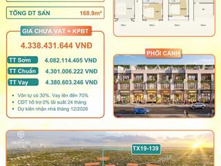 Trực tiếp chủ đầu tư vinhomes. chỉ 4tỷ/căn vốn ban đầu 500 triệu + xe vf3