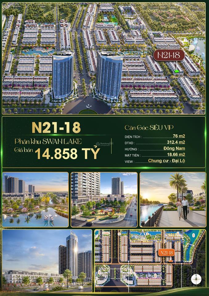 Chính chủ bán cặp góc siêu vip  rẻ nhất hoàng huy new city