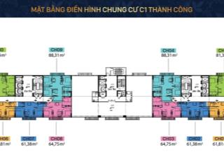 Bán căn góc 81m 2pn chung cư c1 thành công, sẵn sàng giao dịch