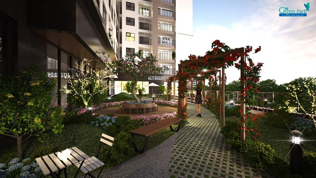 Bán căn hộ cc view đẹp tại green park trần thủ độ, 5,1 tỷ, 53m2