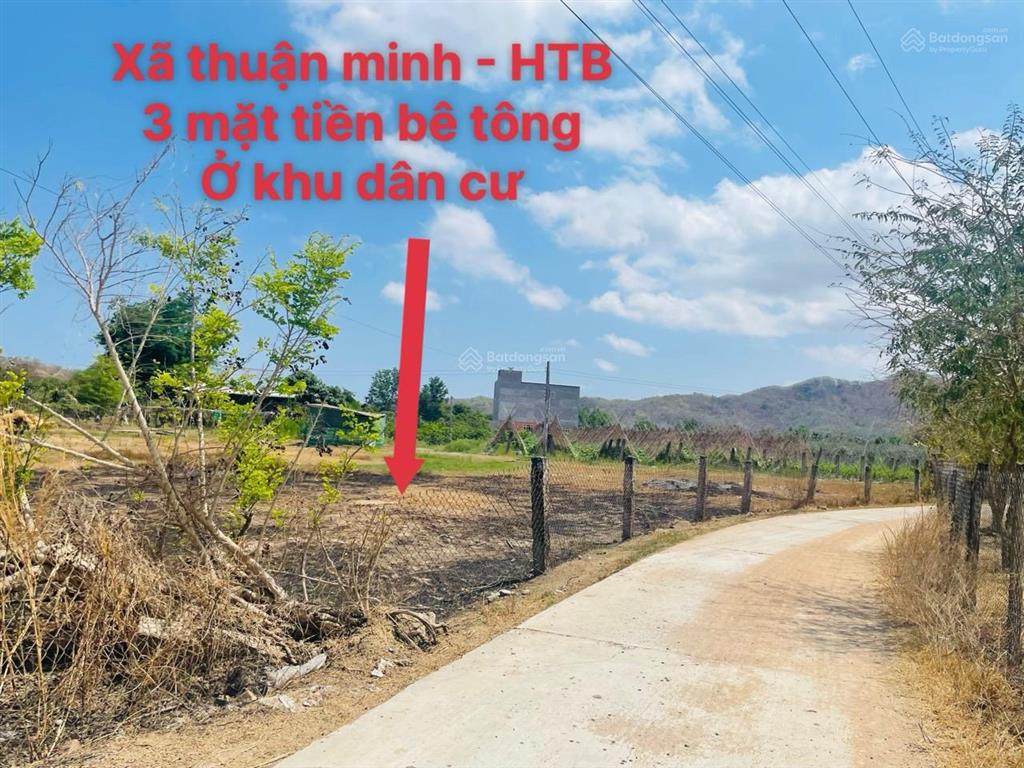 Bán mảnh 3 mặt tiền xã thuận minh sát trung tâm ma lâm