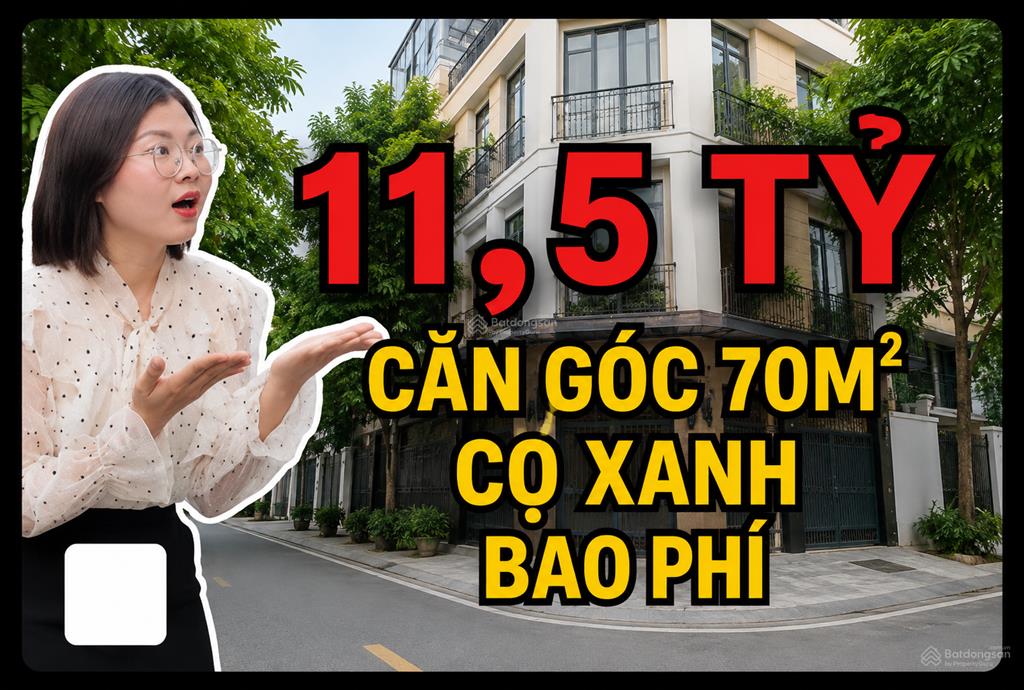 [vinhomes ocean park 2] căn góc cọ xanh cạnh chung cư, gần trường học  11,5 tỷ bao phí